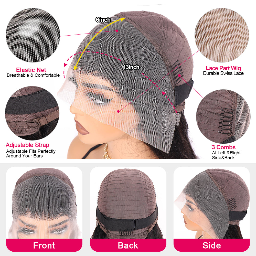 Hairsmarket Deep Wave 13x6 Full Lace Frontal Wig Pre-Everything Glueless Wig HD Transparent Lace 250% Density