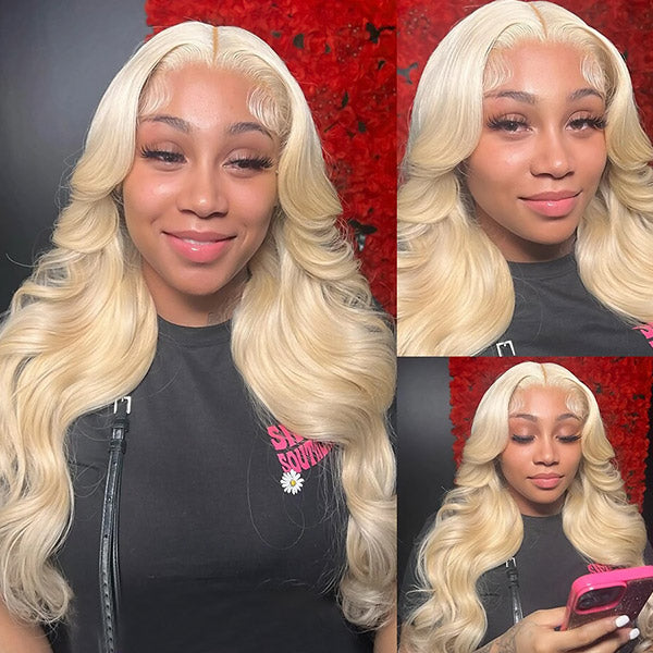 613 Blonde Body Wave 5x5 Lace Front Wig HD Glueless Human Hair Wigs