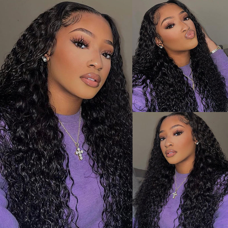 Hairsmarket Kinky Curly 13x6 Full Lace Frontal Wig 100% Virgin Human Hair with Elastic Drawstring