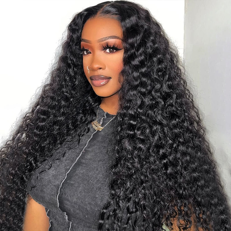 Hairsmarket 13x6 Pull On and Go Drawstring Wig Water Wave HD Lace Frontal Wig 100% Virgin Human Hair Wig