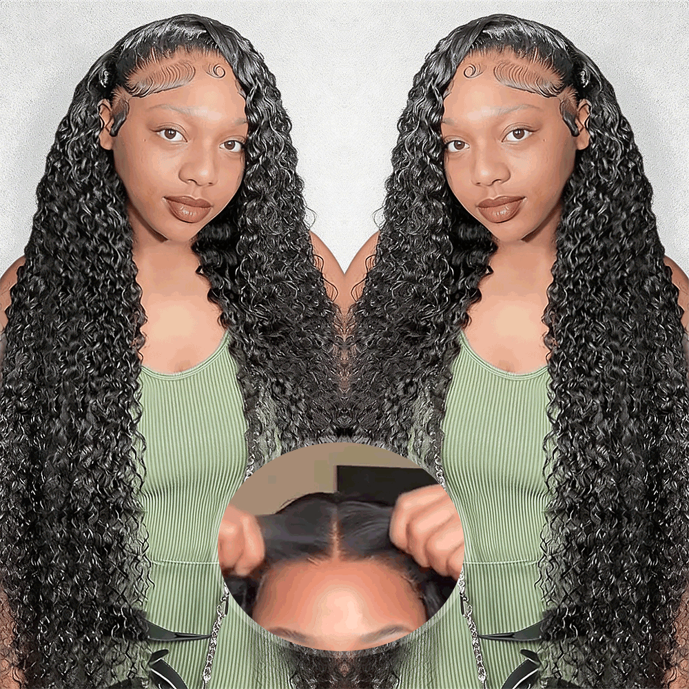 Hairsmarket HD Lace Full Lace Frontal Wig 13x4 Curly Human Hair Wigs Undetectable Lace Pre-Plucked Wigs