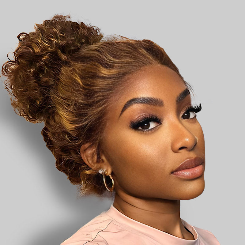 Hairsmarket Invisi-Strap Snug Fit 360 HD Transparent Lace Front Wig P4/27 Highlight Lace Human Hair Wig