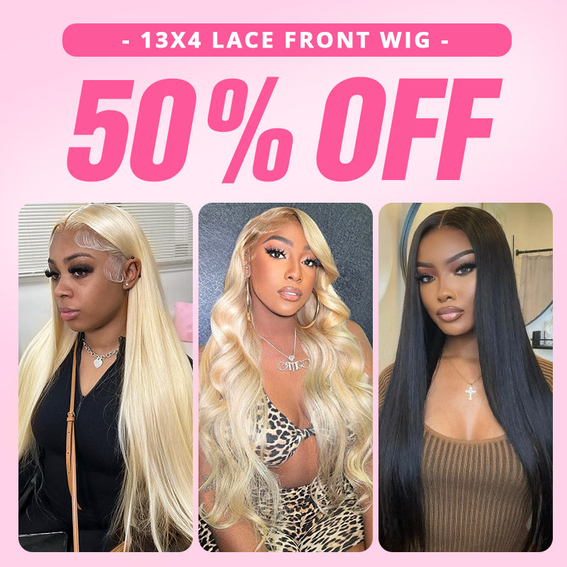 (Super Deal) 32'' 34'' Long Wigs 13x4 Lace Front Wig 50% OFF No Coded Needed