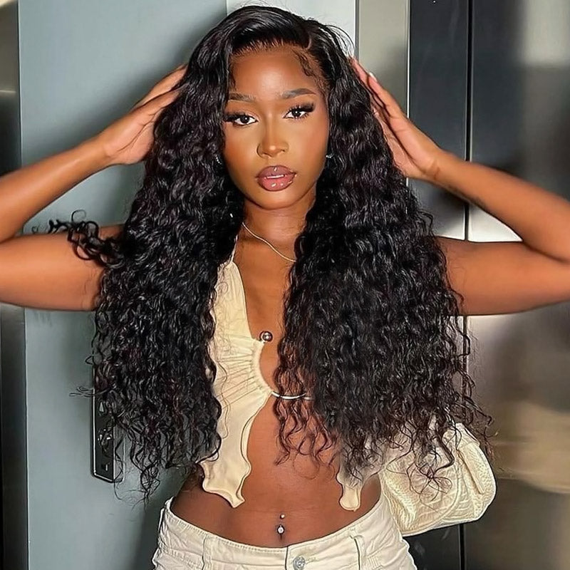 Hairsmarket Glueless Water Wave Wig 13x4 HD Lace Front Wig Brazilian 13x6 Lace Frontal Wig