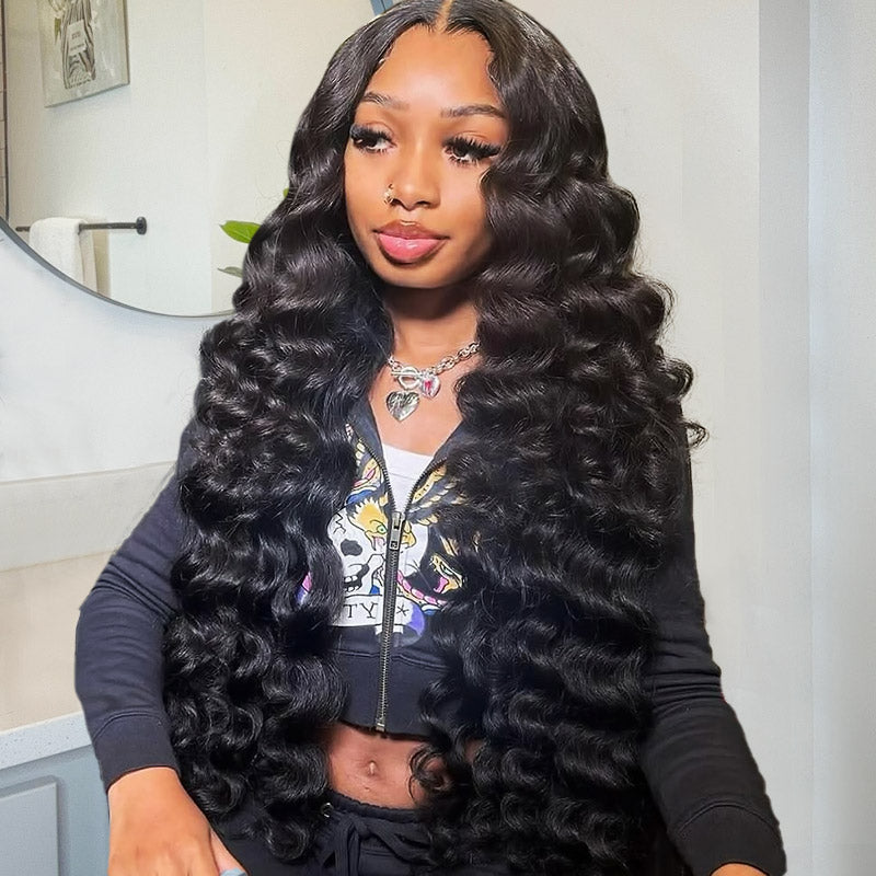 Loose Deep Wave Wig 13x4 Lace Front Wigs HD Lace Wigs Pre Plucked Affordable Human Hair Wigs