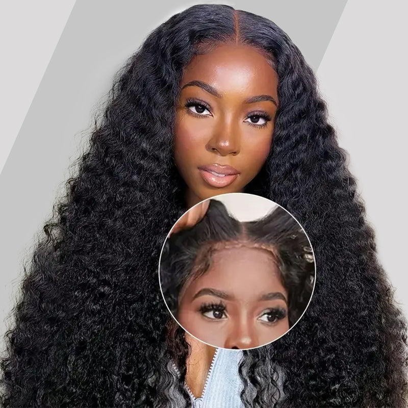 30"=$179 | 13x6 HD Lace Front Human Hair Wigs Pre Plucked Glueless Wig 180% Density