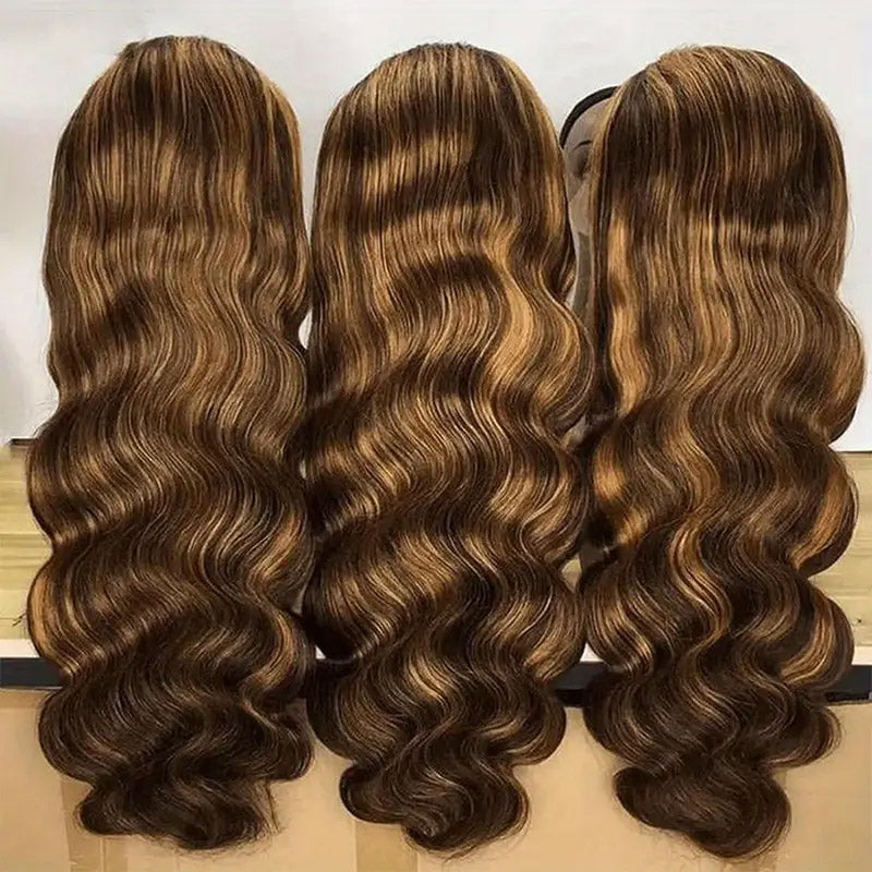 30"=$185|13x6 P4/27 Color HD Lace Front Wigs Pre Plucked HD Lace Frontal Wig Pre Bleach Knots Human Hair Wig