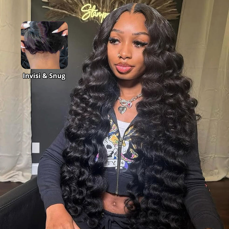 Hairsmarket Easi-Drawstring Loose Deep 13x6 Full Lace Front Wig Hand Tied Beginner Friendly Human Hair Wigs