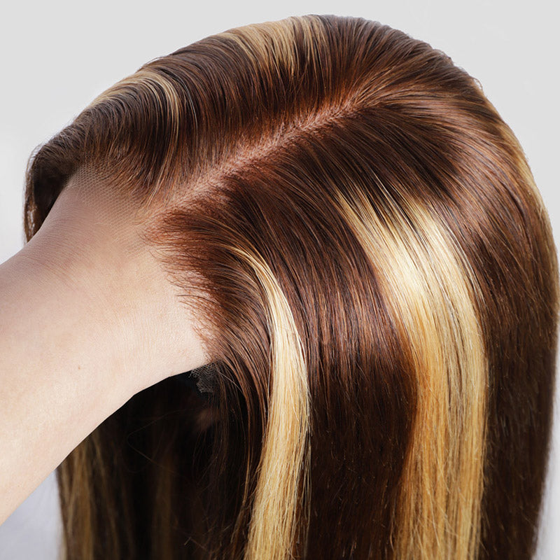 30"=$185|13x6 P4/27 Color HD Lace Front Wigs Pre Plucked HD Lace Frontal Wig Pre Bleach Knots Human Hair Wig