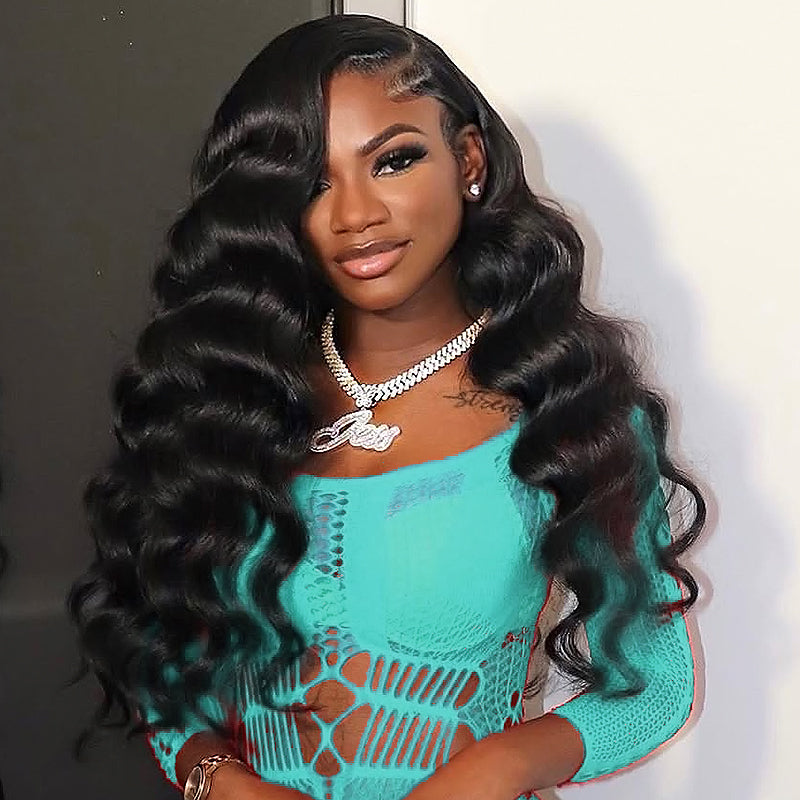 Hairsmarket Easi-Drawstring Loose Deep 13x6 Full Lace Front Wig Hand Tied Beginner Friendly Human Hair Wigs