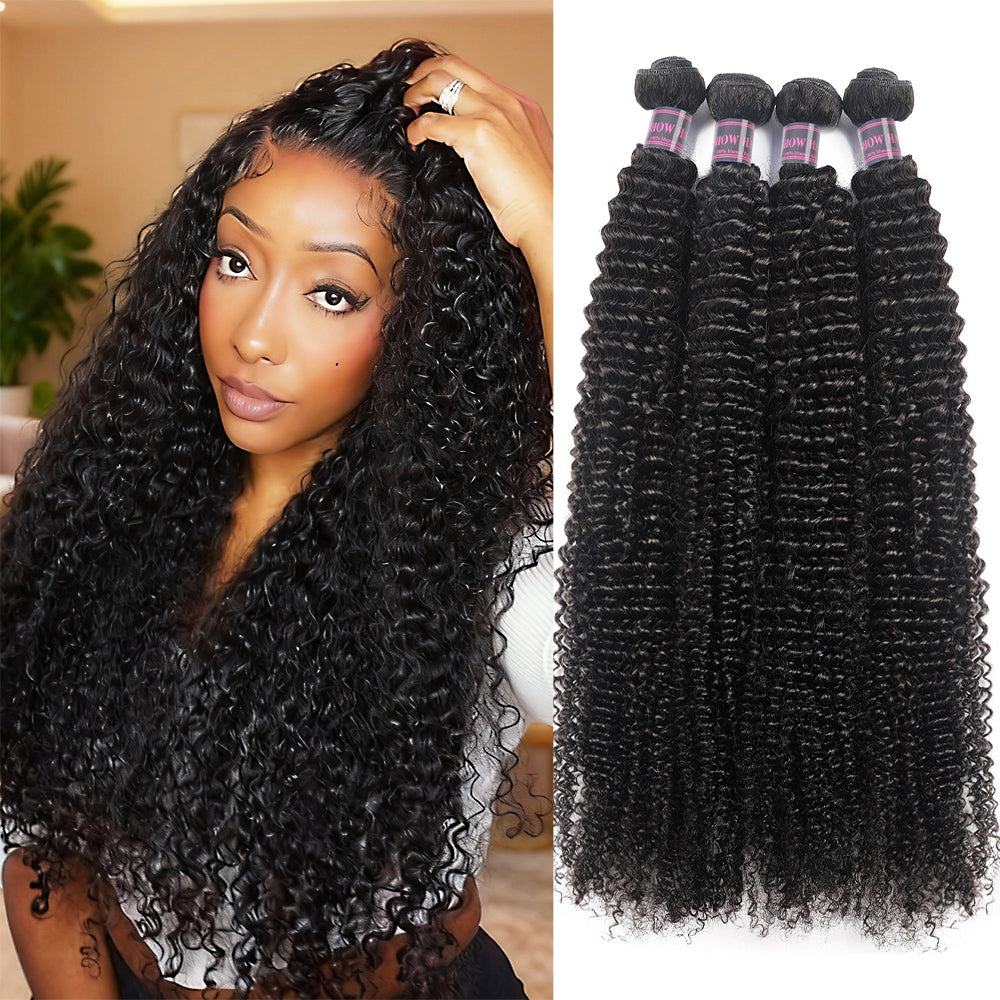 Hairsmarket Malaysian Virgin Hair 4 Bundles Unprocessed Kinky Curly Hair Extensions