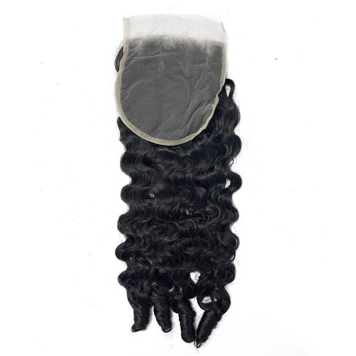 Hairsmarket Burmese Curly 3 Bundles With 5x5 Lace Closure 12A Virgin Hair Extensions