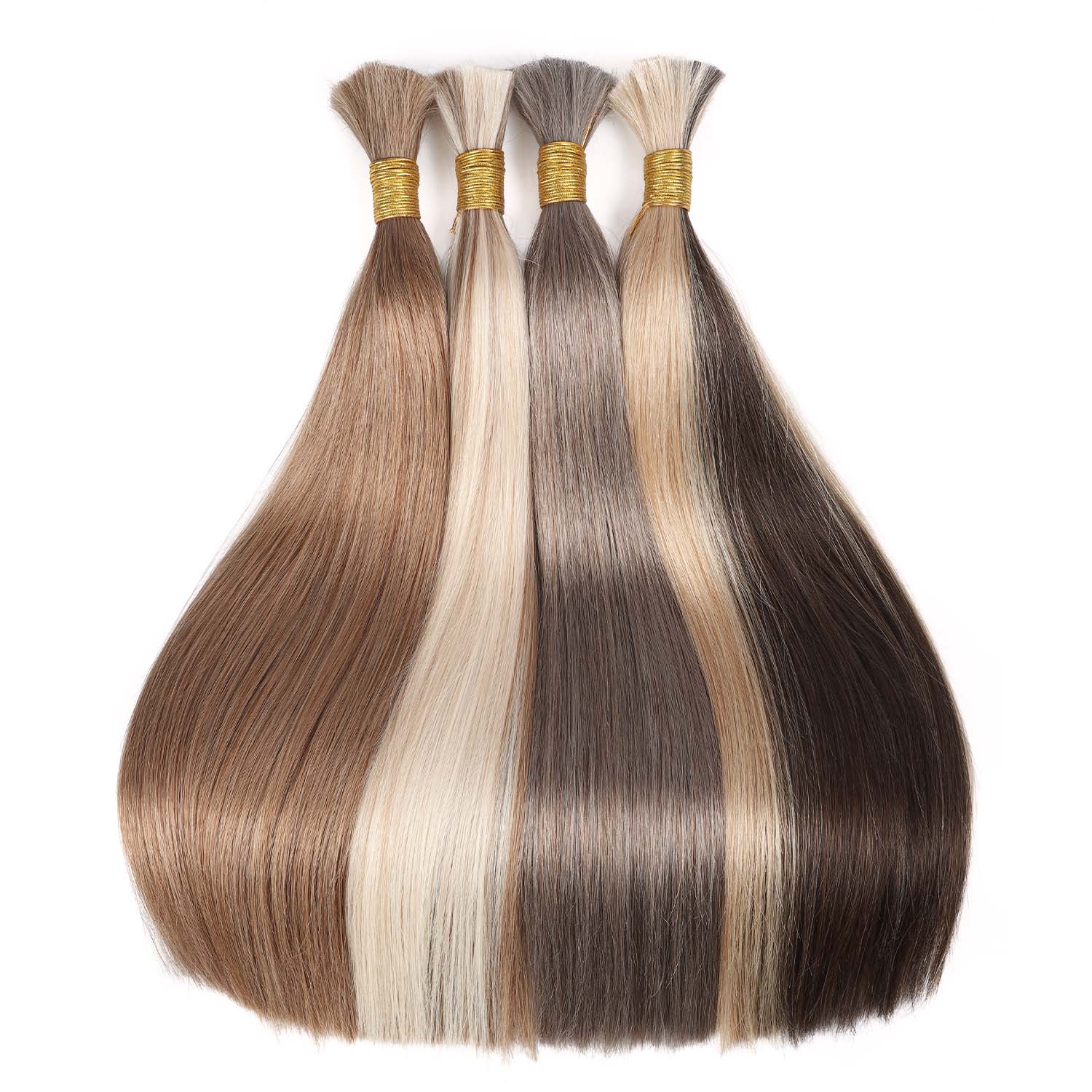 Hairsmarket Human Bulk Hair Extensions for Boho Colored Knotless Braiding