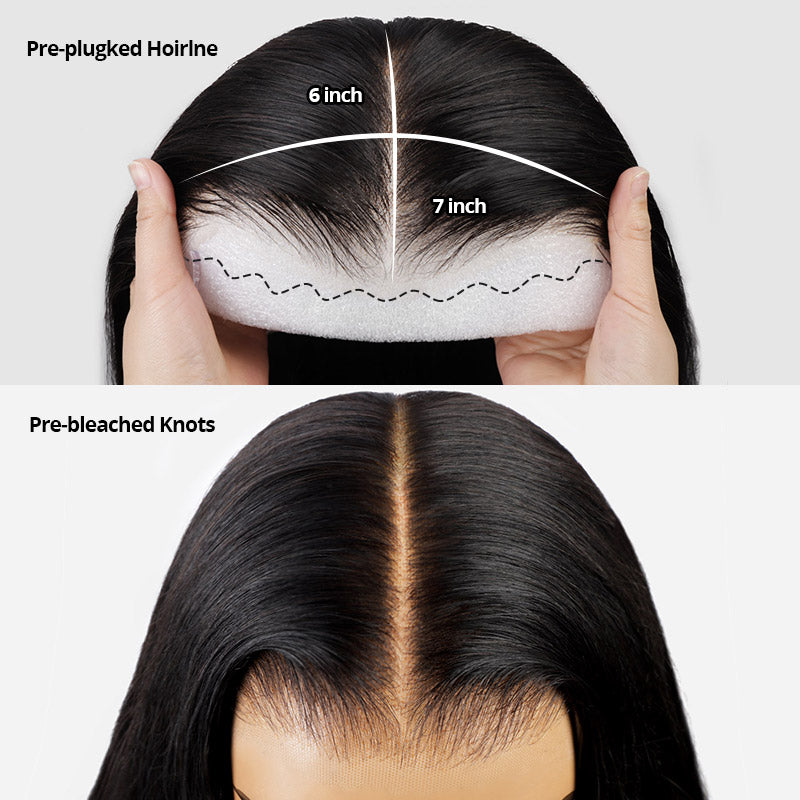 Hairsmarket Wear & Go Glueless Wig Body Wave 7x6 Lace Closure Human Hair Wigs Ready To Go
