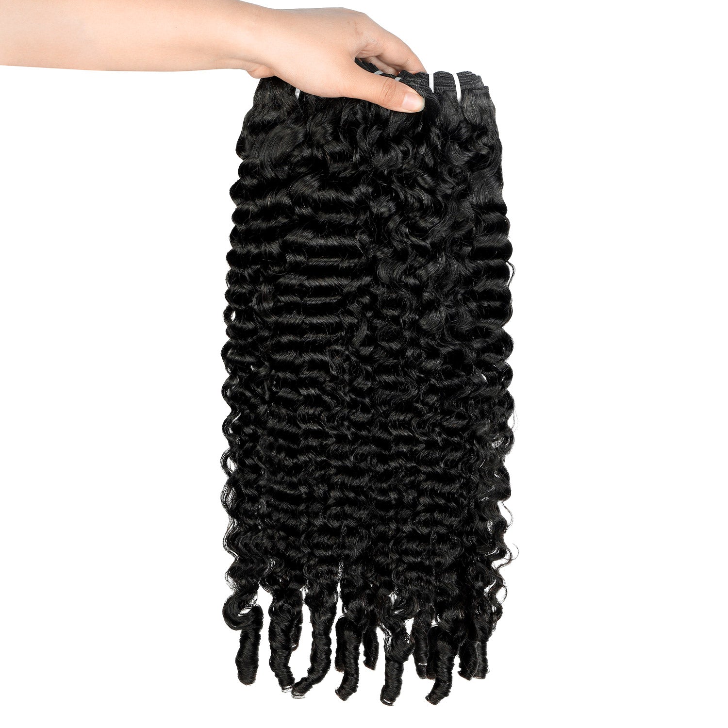 Hairsmarket Burmese Curly 3 Bundles With 13x4 Lace Frontal 100% Virgin Human Hair Extensions