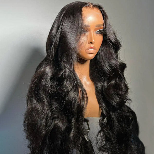Pre Cut Lace Body Wave 13x6 Full Lace Frontal Wigs HD Transparent Wear And Go Wigs