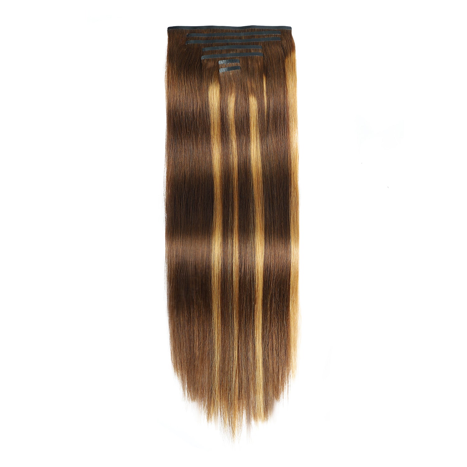 Highlight Honey Blonde Straight Virgin Human Hair Clip Hair Extensions Real Hair 9 pcs /7 pcs 135g