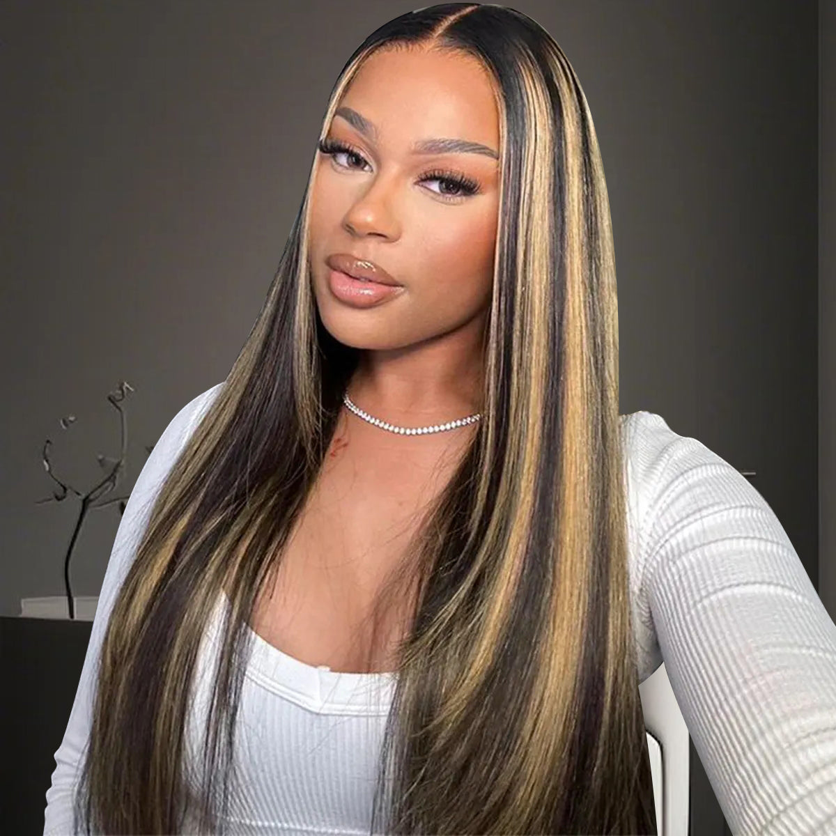 Balayage Honey Blonde Highlight P1B/27 Color Lace Wig 13x4 13x6 Lace Glueless Wig Human Hair Body Wave HD Lace Wig