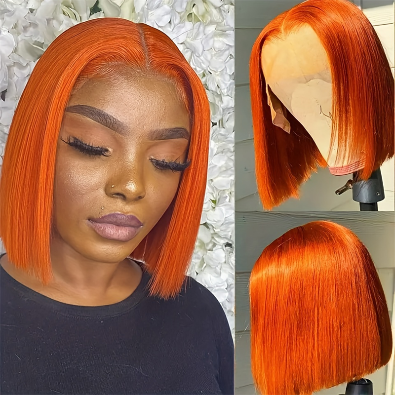 (Bogo Free)Hairsmarket Colored Bob Wigs 13x4 HD Lace Front Wig 613 Blonde/Pink/Highlight Color Short Bob Wigs