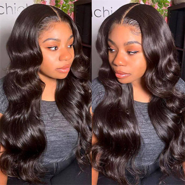 Wear & Go Wigs Body Wave 13x4 Lace Front Wig Pre Bleached Knots Ready To Go Wig