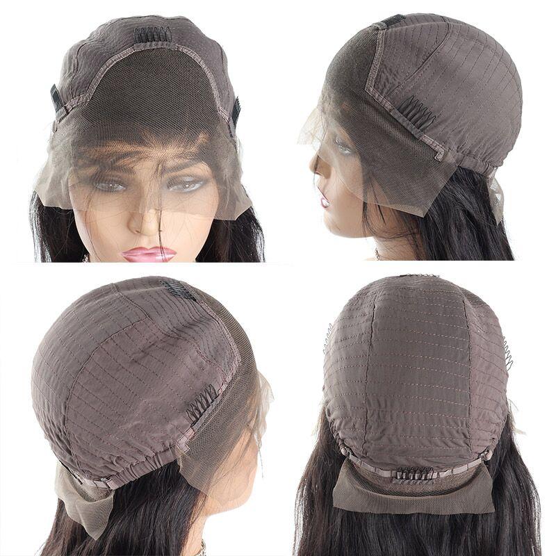 Glueless Wigs 13x4 HD Lace Front Wigs Straight Human Hair Wigs With 3 Cap Sizes