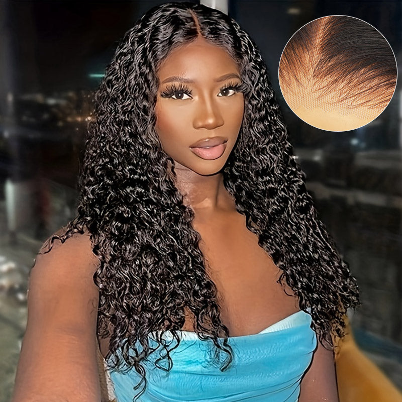 Pre Cut Glueless Wigs Kinky Curly 7x6 HD Lace Closure Wigs Beginner Friendly Wear & Go Human Hair Wigs