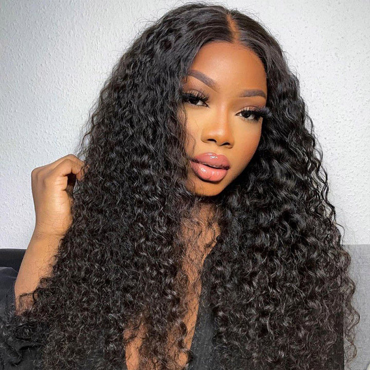 13x4 Lace Front Wigs Deep Wave Human Hair Wig 32 Inch 180% HD Lace Wigs