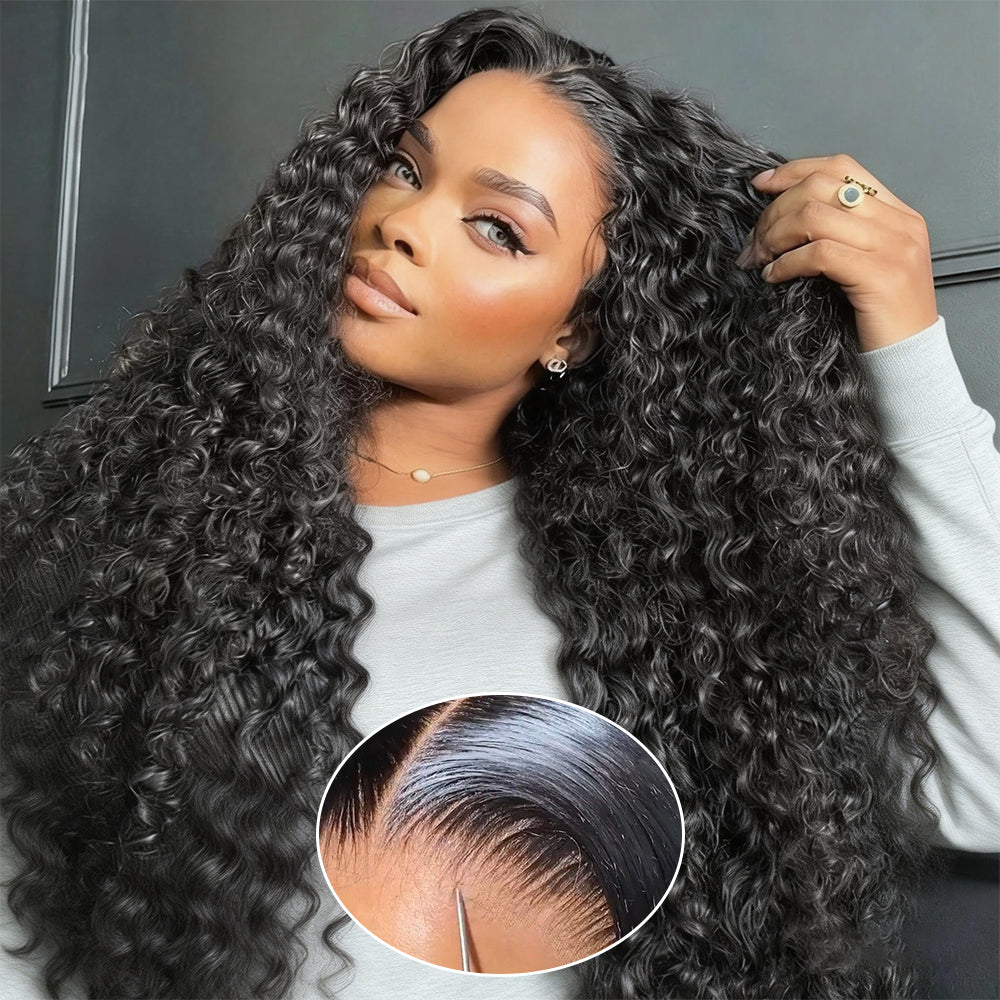 Hairsmarket Deep Wave 13x6 Full Lace Frontal Wig Pre-Everything Glueless Wig HD Transparent Lace 250% Density