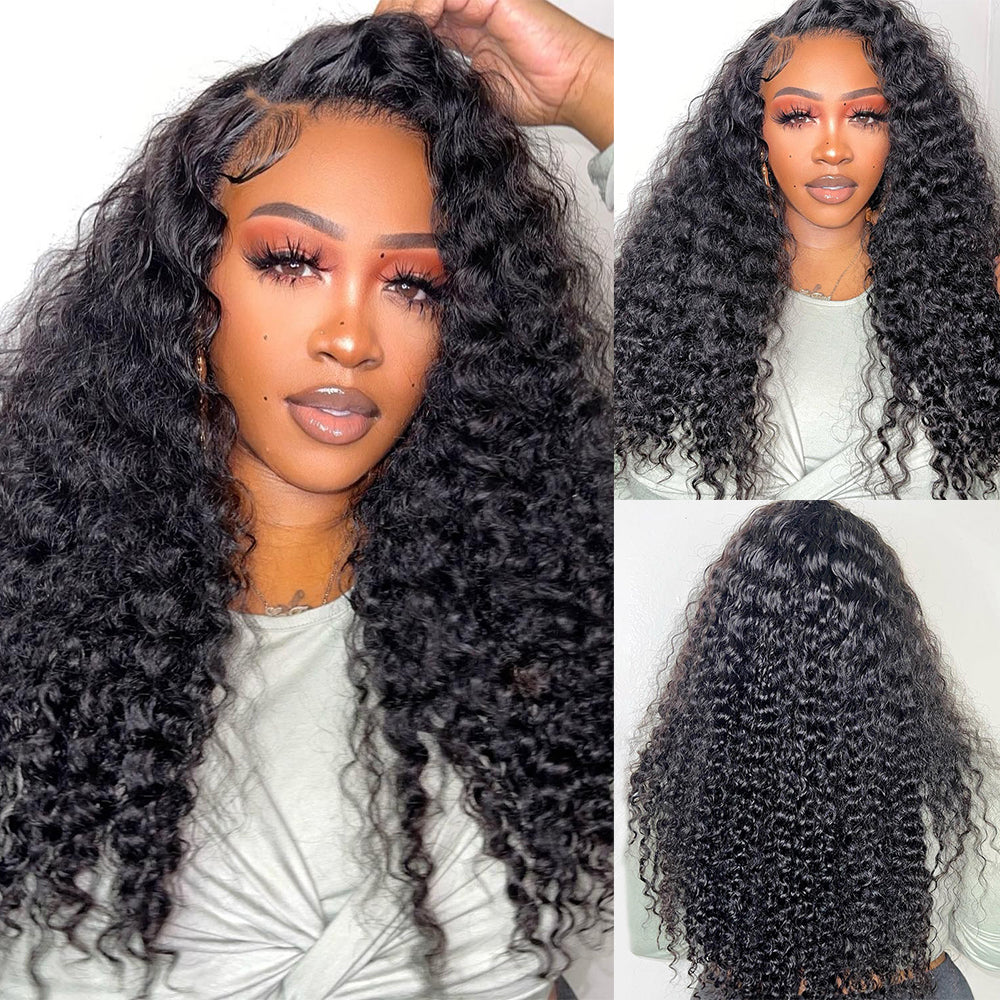 Hairsmarket Deep Wave 13x6 Full Lace Frontal Wig Pre-Everything Glueless Wig HD Transparent Lace 250% Density
