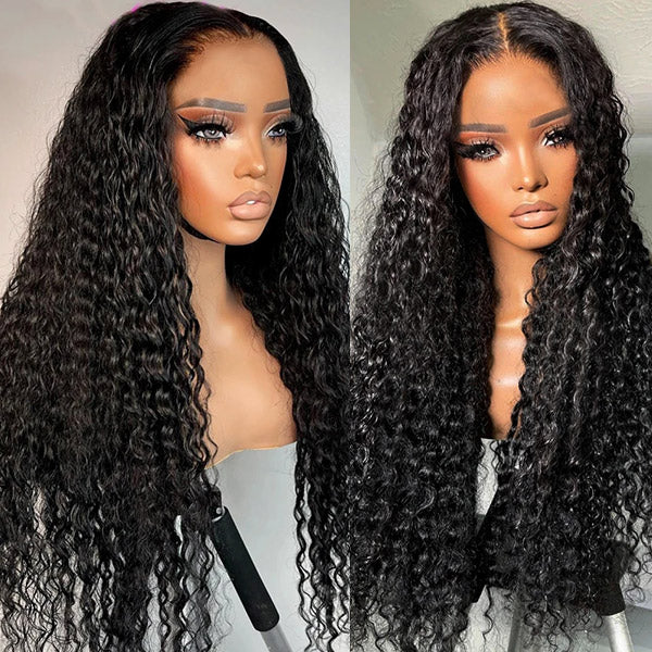 Deep Wave Glueless Wigs 13x4 Lace Front Wig Human Hair HD Lace Wigs Pre Cut Lace
