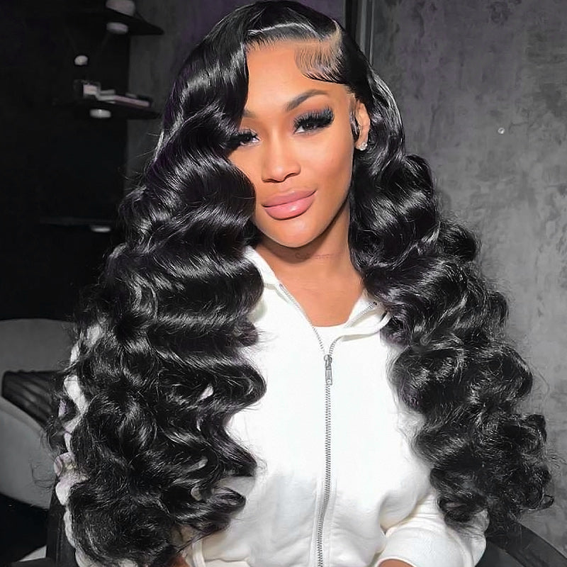 30"=$179 | 13x6 HD Lace Front Human Hair Wigs Pre Plucked Glueless Wig 180% Density