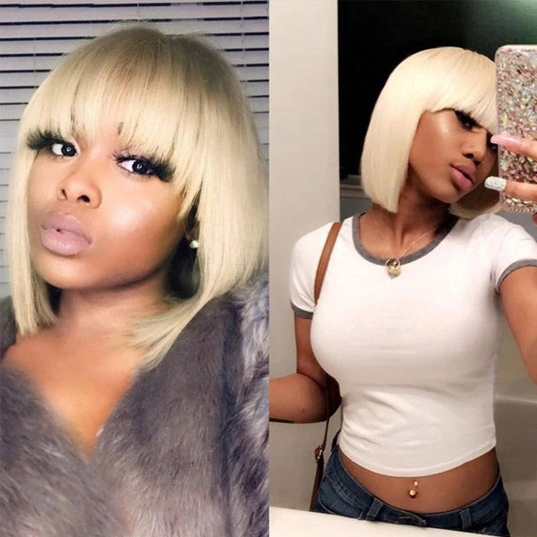 Hairsmarket Short Bob Lace Wig, 613