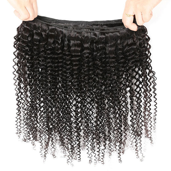 Ishow Brazilian Human Hair 4 Bundles With Closure Virgin Curly Hair Weave
