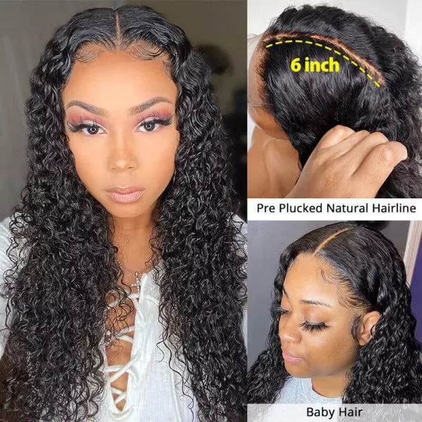 HD Lace Wigs 6*6 Lace Closure Wigs 12-32 Inch Curly Hair Lace Closure Wig