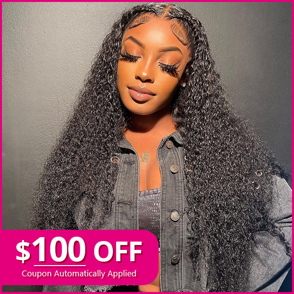 $100 Off 13x4 Lace Front Wigs Curly Human Hair HD Lace Wigs