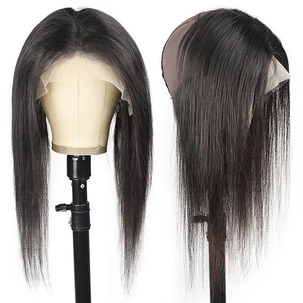 Straight Human Hair 13x4 Lace Front Pre Plucked With Natural Hairline