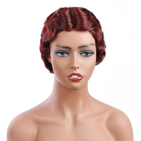Hairsmarket Short Bob Wigs Fashion Curly Human Hair Wigs
