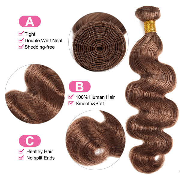 Brown Body Wave With Closure