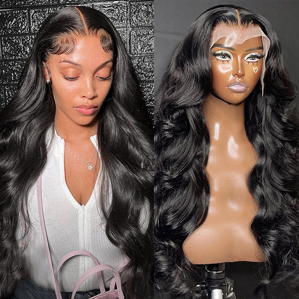 Transparent Lace Wig Body Wave Human Hair Wigs 13x6x1 T Part Lace Wig