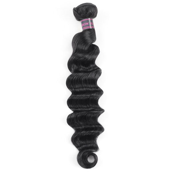 Ishow Loose Deep Wave Virgin Human Hair Weft For Black Woman