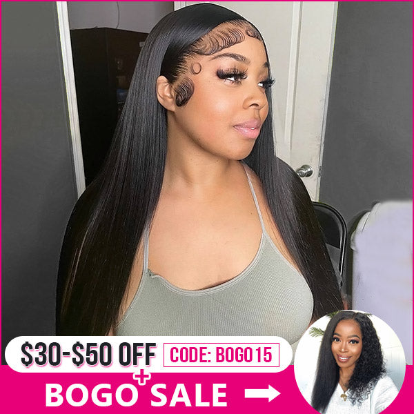 13x4 Lace Front Wigs Straight Hair Buy One Get One Extra 16 Inch T Part Wig Freely