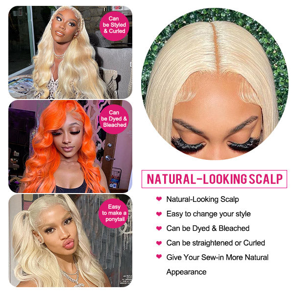 613 13x4 Lace Front Wig Virgin Straight Human Hair Lace Front Wigs Blonde Wigs Human Hair 36 Inch