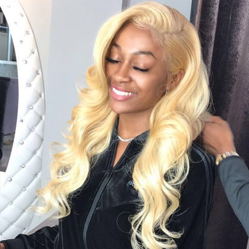 613 Blonde Virgin Body Wave Human Hair 3 Bundles 100% Unprocessed
