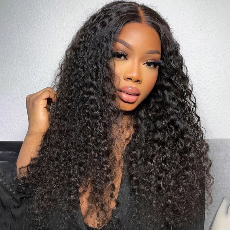 Deep Wave Frontal Wig 13x4 Lace Front Wigs Deep Curly HD Lace Wigs