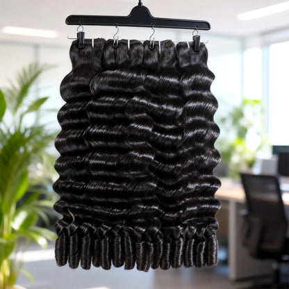 Hairsmarket Burmese Loose Deep Bundles With Spiral Ends 12A Virgin Human Hair Bundles Unprocessed 100% Human Hair Double Weft