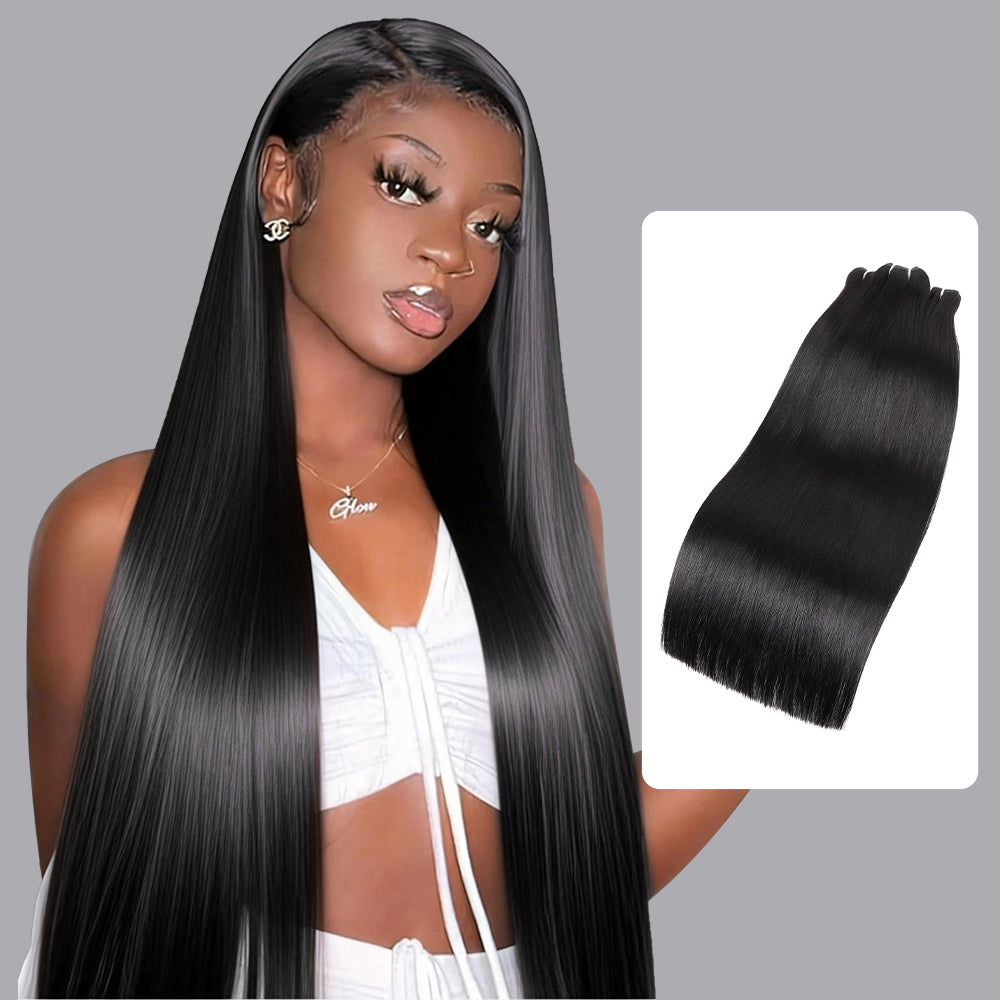 Hairsmarket Brazilian Straight Hair Bundles 12A Unprocessced Virgin 100% Human Hair Extensions 1 Pc/3 Pcs