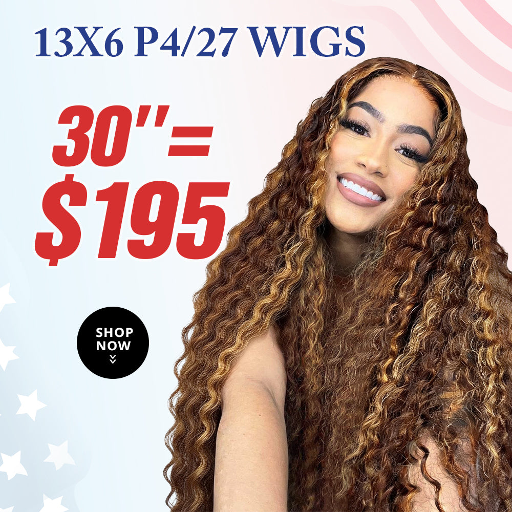 28"=$175|13x6 P4/27 Color HD Lace Front Wigs Pre Plucked HD Lace Frontal Wig Pre Bleach Knots Human Hair Wig