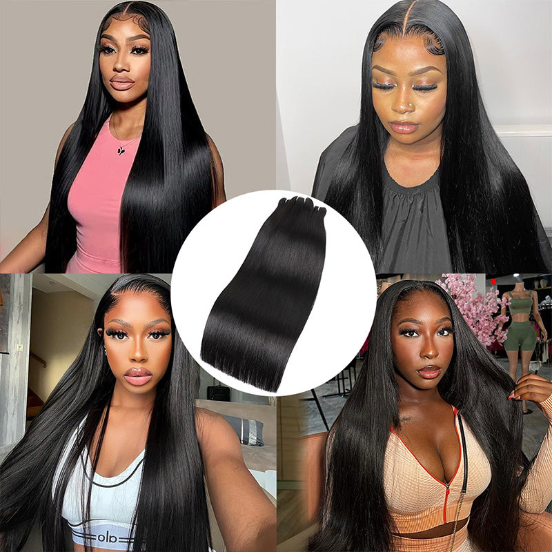 Hairsmarket Raw Vietnamese Straight 100% Human Hair Bundle Premium Quality Virgin Hair Extension