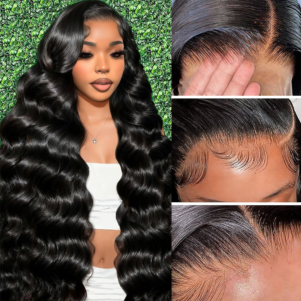 Hairsmarket Body Wave HD Lace Full Lace Frontal Wig 13x4 Human Hair Wigs Undetectable Lace 250% Density