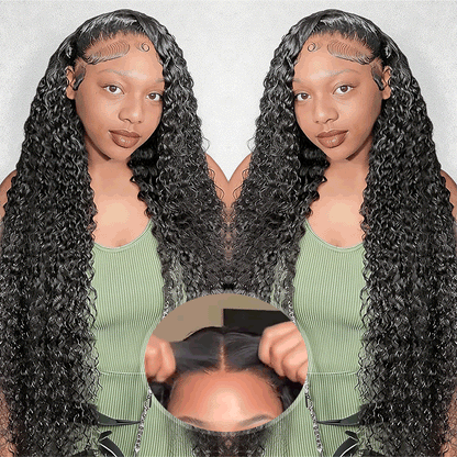 Hairsmarket HD Lace Full Lace Frontal Wig 13x4 Curly Human Hair Wigs Undetectable Lace Pre-Plucked Wigs